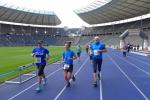 Auf der blauen Tartanbahn des Olympiastadions unterwegs zu sein bedeutet Adrinalin pur. 