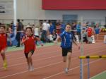 Nachdem Lars Weidig (r.) bei 30m fliegend und im 30m Hochstart die Nase vorn hatte, musste er sich im 50m Lauf knapp geschlagen geben.