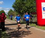 Harald Fümel und Lutz Klauß kamen gemeinsam auf Platz 5 nach 12 km ins Ziel.