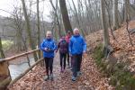 Harald und Christa Fümel, Josef Hindricks und Jens Schlottag waren auf der Wanderstrecke aktiv.