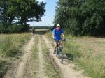 Lutz Klauß bewältigte wie auch Lütza Hemmecke und Sibylle Schäper die 21 Kilometer lange Strecke mit dem Fahrrad.