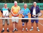 Hans-Georg Schneider, Dieter Naumann, Reiner Christoph und Manfred Rademann (v.l.) spielten den Herren 60 Vereinsmeister aus.