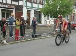 Seine gute Leistung  auf der Radfahrdistanz trug wesentlich mit dazu bei, dass sich Steffen Schöler  über eine Gesamtzeit  von 2:25:09 Stunden freuen konnte.