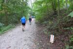 Nach dem ersten Kilometer geht es gnadenlos bergauf Richtung Rudelsburg.