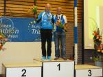 Konkurrenten auf dem Siegerpodest wieder vereint. Platz zwei für Jürgen Eisfeld in der AK70. Konkurrenten auf dem Siegerpodest wieder vereint. Platz zwei für Jürgen Eisfeld in der AK70.