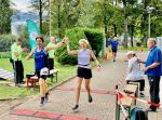 Zieleinlauf und Jubel bei Nancy Bothe und Kirsten (Team)Geist.

