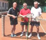 Die Staßfurter Spieler v.l. Norbert Krebs, Reiner Christoph und Achim Engel. Es fehlt Manfred Rademann.