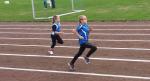 Lena Himpenmacher (r.) beim 50m Lauf.