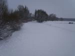 Löderburg - ein Wintermärchen. Die Bode lässt sich an diesem 10. Januar 2010 nur erahnen.