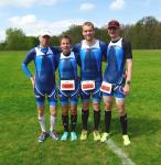 Alle Gaensefurther (v.l.) Stefan Berger, Stefanie Nowak, Maik Löwe und Torsten Blauwitz siegten in ihren Altersklassen. Alle Gaensefurther (v.l.) Stefan Berger, Stefanie Nowak, Maik Löwe und Torsten Blauwitz siegten in ihren Altersklassen.