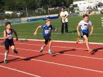 Mit 8,48s im 50m Lauf kam Marc (m.) auf Rang 7. Mit 8,48s im 50m Lauf kam Marc (m.) auf Rang 7.