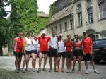 Treff Gaensefurther Schloß zum Bergfest der Laufsaison bei Bode-Runners und einigen Triathleten.