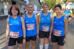 Die Gaensefurther Abordnung (v.l.) Sylvia Köhn, Jens-Uwe Börner, Renate Liedtke und Sabine Börner beim 13. Lehrter Abend-City-Lauf.