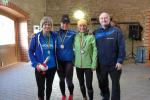 Die schnellsten Damen auf der Sechs-Kilometer-Strecke waren Petra Becker (2. Platz), Sandra Homann (1. Platz) und Karin Taraba (3. Platz). Da reiht sich Bürgermeister Mike Franzelius gerne mit ein.