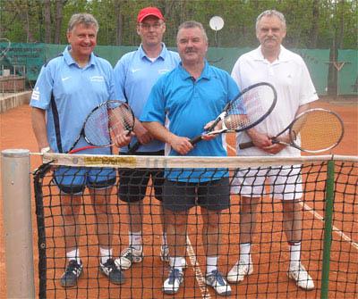 Mannschaft Herren 50 v.l.Berndt Hämmerling, Manfred Rademann, Reiner Christoph, Achim Engel