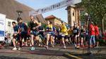 Rinaldo Schielke (2.v.l.) von den Bode-Runners belegte über die Zehn- Kilometer-Distanz Platz fünf. Foto: Alexander Wegener