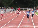 Im 50m Sprint erreichte Marek Kadereit (r.) eine Zeit von 8,82s.