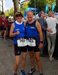 Ob beim Nachtlauf in Berlin oder Dresden, Christa und Harald Fümel starten gerne zu abendlicher Stunde. 