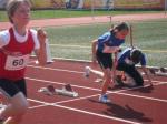 Im 75 m Sprint verpasste Lea knapp den Endlauf.