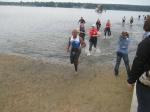 Die Schwimmdistanz von 2,2 Kilometern war für Matthias nach 39:40 Minuten beendet.