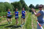 30 Kilometer sind geschafft! Sabine Börner, Tina Börner und Sylvia Köhn im Ziel.