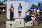 Waren in der Gesamtwertung &uuml;ber 1,5 Kilometer beim Drei-Br&uuml;cken-Lauf in Sch&ouml;nebeck wieder ganz vorn dabei: Emily und Lotta Siebert von den Bode-Runners