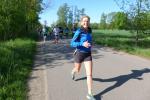 Die schnelle Kirsten Geist auf der schönen Halbmarathonstrecke durch den Spreewald, welchen sie mit einem ersten Platz in ihrer Altersklasse W60 belegte.