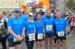 Die Bode-Runners (v.l.) Jörg Schäper, Katrin Winkler-Hindricks, Sabine Börner, Dirk Meier und Jens-Uwe Börner stellten sich der Herausforderung des 72,7 Kilometer langen Rennsteiglaufes. 