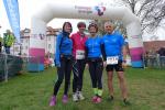 Sylvia Köhn, Karolin Tebarts, Sabine Börner, Jens-Uwe Börner vor dem Start.