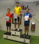 Moritz Br&uuml;ning holte sich im 60m Sprint Platz 3.