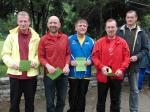 Die Erstplatzierten der Altersklasse m45 mit Jens-Uwe B&ouml;rner, Platz 5 (3.v.l. )