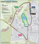 Gelaufen wird diesmal in die andere Richtung. Neu aufgenommen wurde der Kalinchenlauf &uuml;ber 400m.