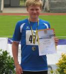 Marek freut sich &uuml;ber den Vize-Landesmeistertitel, trainiert er doch erst seit kurzem unter fachm&auml;nnischer Anleitung.