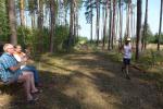 Weiche, schattige Waldwege und sogar motivierende Aufmunterungen am Wegesrand…