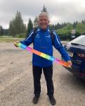 Die vielen markanten Streckenmarkierungen auf seinem Trail wird Jens-Uwe Börner nicht so schnell vergessen und nahm sich ein Erinnerungsstück mit nach Hause. Die vielen markanten Streckenmarkierungen auf seinem Trail wird Jens-Uwe Börner nicht so schnell vergessen und nahm sich ein Erinnerungsstück mit nach Hause.