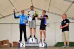 Nachdem Torsten Blauwitz als erster Gaensefurther Landesliga-Starter das Ziel erreichte konnte er sich &uuml;ber Platz zwei in Altersklasse TM35 freuen. (WR)