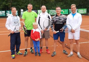 Die Herren Mannschaft v.l. Ronny Selig, Ulf Gothe, Frank M&uuml;ller, Bj&ouml;rn Kr&uuml;ger, Jan Schubert und Nachwuchshoffnung Niclas M&uuml;ller