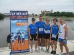 Die Gaensefurther Teilnehmer am F&uuml;nf-Seen-Lauf in Schwerin v.l. Katrin Winkler-Hindricks, Dirk Meier, Sylvia K&ouml;hn, Sabine B&ouml;rner, Jens-Uwe B&ouml;rner. Es fehlen Heidi und Ronald Rabenstein.