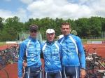 Bevor die eigentliche Triathlon-Saison beginnt, absolvierten v.l. Torsten Blauwitz, J&uuml;rgen Eisfeld und Steffen Sch&ouml;ler den letzten Duathlon in Tangerm&uuml;nde. Foto: Volksstimme