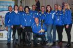 Die Gaensefurther Siegermannschaft des Jahres 2017 v.l. Jens-Uwe B&ouml;rner, Sylvia K&ouml;hn, Renate Liedtke, Sabine B&ouml;rner, Nico Mahler, Lutz Klau&szlig;, Andrè Geist, Kathleen Mahler, Dirk Meier, Kirsten Geist, Claudia Meier. Es fehlen Petra Becker und die Triathleten Stefanie Nowak, Stefan Berger und J&uuml;rgen Eisfeld.