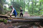 Daniel Wuwer beim Run &uuml;ber Stock und Stein und Holz.