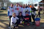 Nach zwei Stunden Laufarbeit, hatten die 14 Bode-Runners der Gaensefurther Sportbewegung 241,6 Kilometer in den Beinen und am Ende 453 Euro f&uuml;r den Wildpark erlaufen.