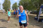 Jens-Uwe B&ouml;rner im Ziel und wie jedes Jahr geht es mit einer Finishermedaille und zahlreichen Fotos heimw&auml;rts.