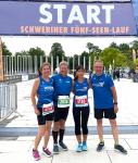 Beim 37. Schweriner F&uuml;nf-Seen-Lauf wurden die Bode-Runners der Gaensefurther Sportbewegung von Christa und Harald F&uuml;mel sowie Cornelia und J&uuml;rgen G&uuml;nther vertreten (v.l.).