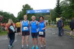 Nur die Gaensefurther v.l. Renate Liedtke, Jens-Uwe B&ouml;rner und Sabine B&ouml;rner wollten im sch&ouml;nen Harz beim Bodfeldlauf an den Start gehen.