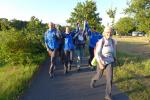 Mit der Abendsonne im Gesicht wurden die 30 Kilometer angegangen