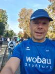 Nur drei Gaensefurther waren beim 21. Magdeburg Marathon dabei: Hier Jens Kunkel, der nach 1:48:14 Stunden die Halbmarathondistanz absolviert hatte.