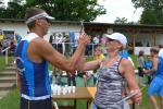 Das hat mal wieder geklappt! 2 Podestpl&auml;tze f&uuml;r die Triathleten Ina (1.) und Steffen Sch&ouml;ler (3.). 