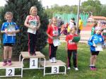 Laura Otto holte sich mit neuer pers&ouml;nlicher Bestleistung von 20,11 Metern im Ballwurf Platz zwei. Nina Ritter (r.) wurde F&uuml;nfte.  