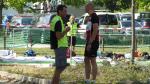 Auch Organisator Steffen Sch&ouml;ler (l.) hat mal Zeit zu lachen.